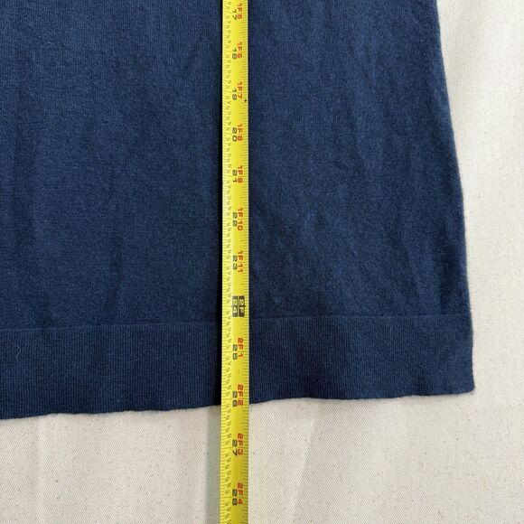 Neiman Marcus Women's Scoop Neck Sleeveless Cashmere Sweater Tank Blue Size L - Picture 7 of 8